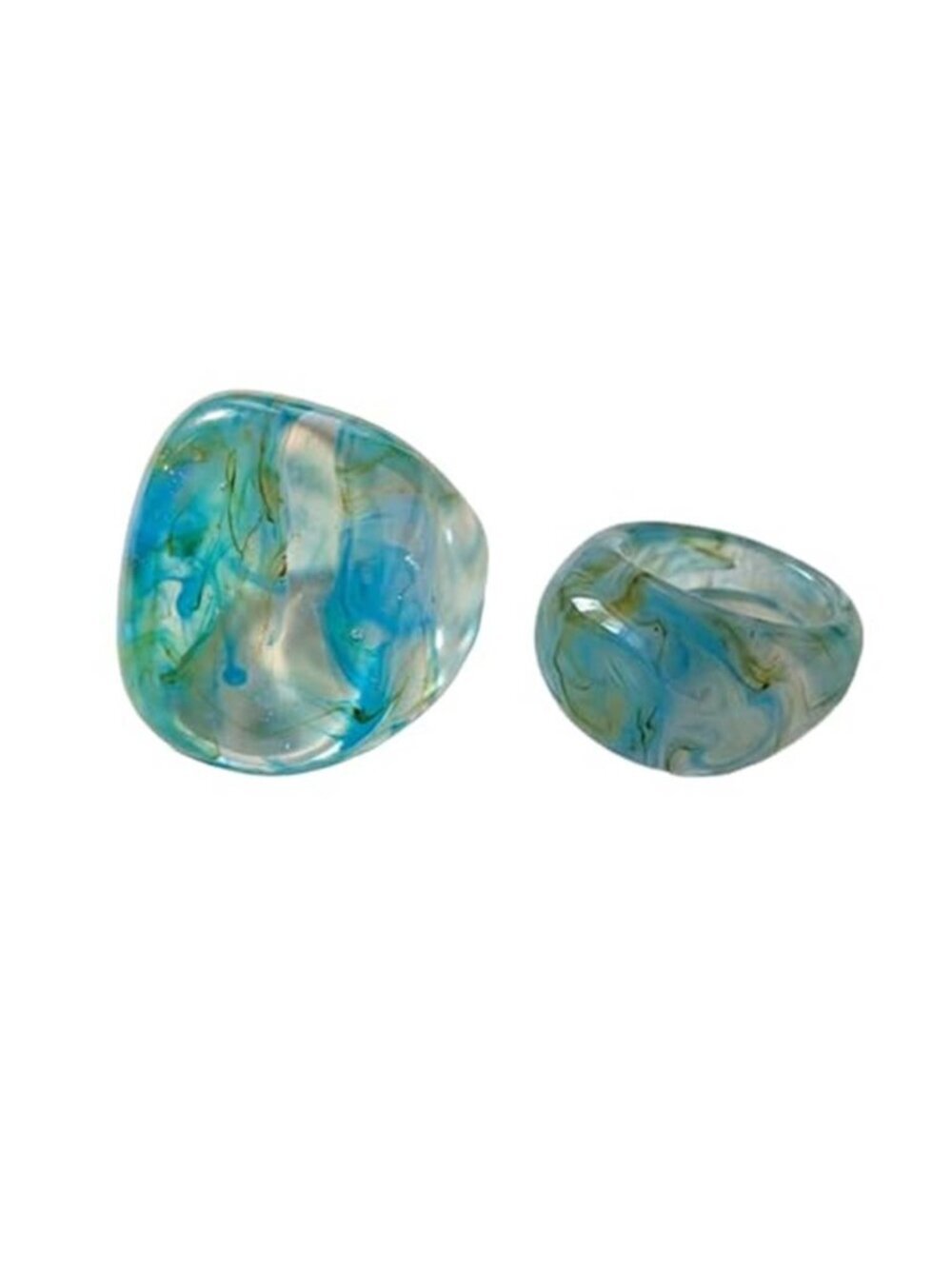 Chunky Acrylic Ring Set